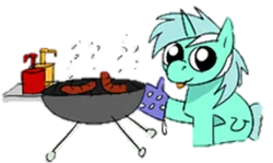 Size: 346x206 | Tagged: artist needed, safe, derpibooru import, lyra heartstrings, pony, unicorn, female, g4, grill, image, numget, picture for breezies, png, simple background, solo, transparent background