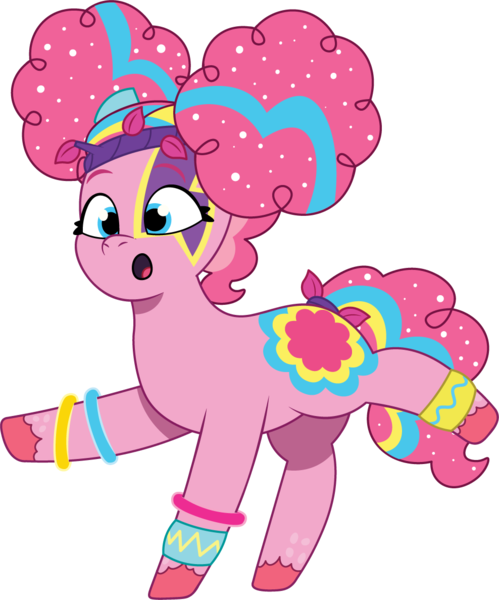 Size: 988x1187 | Tagged: safe, artist:prixy05, derpibooru import, pinkie pie, earth pony, pony, g5, my little pony: tell your tale, bridlewoodstock, bridlewoodstock (tell your tale), female, g4, g4 to g5, generation leap, image, mare, png, simple background, solo, transparent background, vector