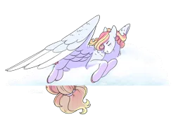 Size: 3600x2550 | Tagged: safe, artist:kitschykricket, derpibooru import, oc, oc:heavenly dawn, unofficial characters only, pegasus, pony, cloud, female, image, mare, png, simple background, solo, transparent background