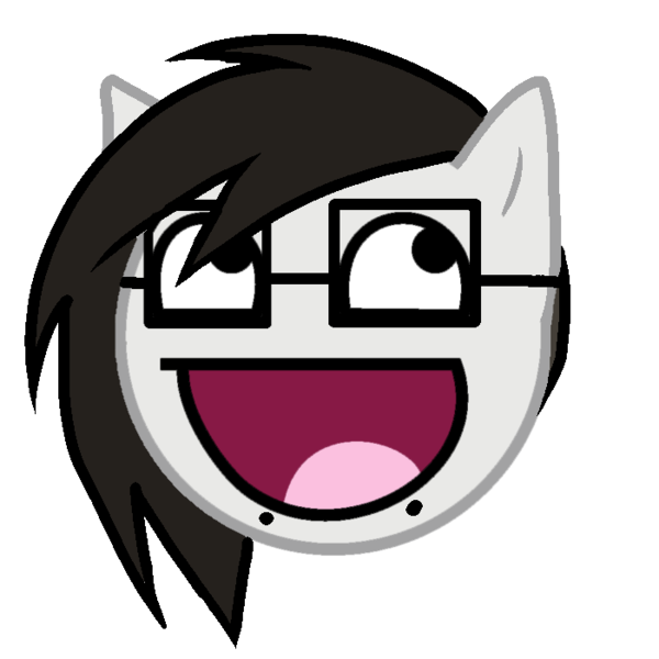 Size: 700x700 | Tagged: safe, artist:burnedmuffinz, derpibooru import, ponified, pony, awesome face, epic face, glasses, head only, image, lip piercing, male, piercing, png, skrillex, skrillpony, snake bites