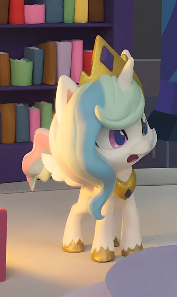 Size: 647x1080 | Tagged: safe, derpibooru import, edit, edited screencap, screencap, princess celestia, alicorn, pony, my little pony: pony life, my little pony: stop motion short, cute, g4, image, png, shocked