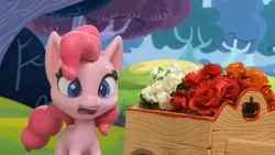 Size: 1920x1080 | Tagged: safe, derpibooru import, screencap, pinkie pie, earth pony, pony, my little pony: pony life, my little pony: stop motion short, pinkie pie vs the flowers, cute, g4, image, png, shocked