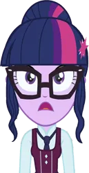 Size: 1297x2520 | Tagged: safe, derpibooru import, edit, edited screencap, editor:homersimpson1983, screencap, sci-twi, twilight sparkle, human, equestria girls, background removed, clothes, crystal prep academy uniform, g4, glasses, image, not a vector, png, school uniform, solo