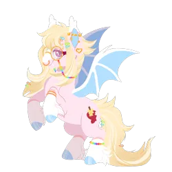 Size: 2000x2000 | Tagged: safe, artist:toshitoki, derpibooru import, oc, oc:applebites, unofficial characters only, bat pony, pony, anklet, barette, bat pony oc, bat wings, bracelet, colored hooves, ear piercing, eyebrow piercing, fangs, female, freckles, glasses, image, jewelry, looking at you, mare, nose piercing, piercing, png, rearing, septum piercing, simple background, slit pupils, smiling, solo, spread wings, tail, transparent background, wings