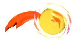 Size: 1106x722 | Tagged: safe, artist:transparentjiggly64, derpibooru import, sunburst, 3d, ball, image, png, rolling, simple background, spin dash, sunball, tail, transparent background