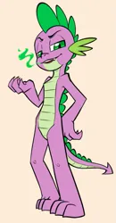 Size: 489x941 | Tagged: safe, artist:soulcentinel, ponerpics import, spike, anthro, fire, fire breath, half-closed eyes, image, male, older, older spike, png, simple background, smug, solo, teenage spike, teenager