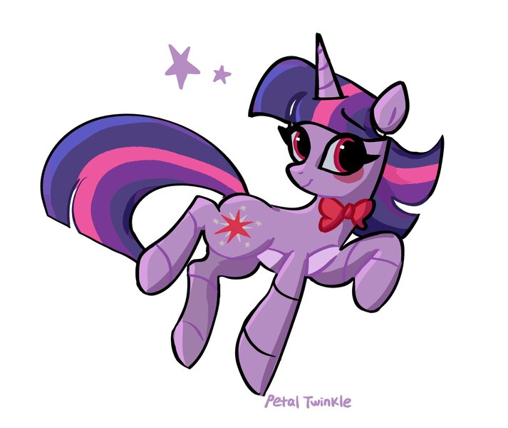 Size: 2048x1723 | Tagged: safe, artist:petaltwinkle, derpibooru import, twilight sparkle, pony, robot, robot pony, unicorn, animatronic, bowtie, female, five nights at freddy's, image, jpeg, mare, signature, smiling, solo, unicorn twilight