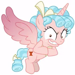 Size: 601x600 | Tagged: safe, artist:illumnious, derpibooru import, cozy glow, alicorn, pony, the ending of the end, female, g4, image, jpeg, race swap, simple background, solo
