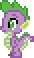 Size: 34x58 | Tagged: safe, derpibooru import, spike, dragon, animated, blinking, desktop ponies, gif, gif for breezies, image, picture for breezies, pixel art, sprite, watch