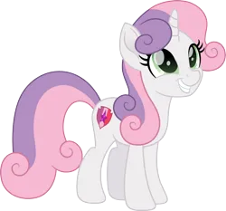 Size: 1715x1600 | Tagged: safe, artist:cloudy glow, derpibooru import, sweetie belle, growing up is hard to do, season 9, spoiler:s09, female, g4, image, movie accurate, older, older sweetie belle, png, simple background, smiling, solo, transparent background