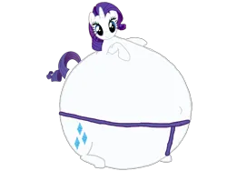 Size: 3264x2448 | Tagged: safe, artist:simonstudio587, derpibooru import, rarity, pony, unicorn, female, image, inflation, looking at you, mare, png, simple background, smiling, smiling at you, solo, sumo, transparent background