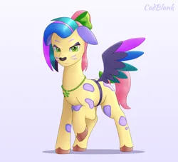Size: 2498x2271 | Tagged: safe, artist:cadizium, derpibooru import, posey (g5), earth pony, pony, g5, allura, clothes, cosplay, costume, fake wings, female, image, mare, png, posey bloom is not amused, solo, wings