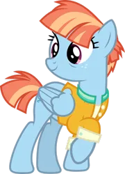Size: 1280x1781 | Tagged: safe, artist:starryshineviolet, derpibooru import, windy whistles, pegasus, pony, parental glideance, absurd resolution, clothes, female, folded wings, g4, image, jacket, looking back, mare, png, shirt, simple background, solo, transparent background, vector, wings