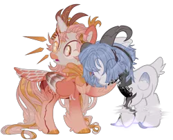 Size: 3744x3028 | Tagged: safe, artist:medkit, artist:peckii, derpibooru import, oc, oc:hope, oc:vespera starshine, unofficial characters only, alicorn, bird, hybrid, original species, parrot, pegasus, pony, derpibooru community collaboration, 2024 community collab, accessory, alicorn oc, bald face, base used, blue mane, coat markings, colored ear fluff, colored eyelashes, colored hooves, colored lineart, colored muzzle, colored sclera, colored tassels, colored wings, cracks, crescent moon, crystallized heart, disappearance, duo, ears up, eye clipping through hair, eyelashes, eyes closed, facial markings, feather, feathered fetlocks, feathered tail, feathered wings, female, floppy ears, folded wings, four wings, fringe, glow, glowing hooves, gold, gradient hooves, gradient mane, gradient tail, gradient wings, heterochromia, high res, hoof to cheek, horn, horns, image, long mane, long tail, mare, moon, multicolored wings, multiple wings, paint tool sai 2, pigtails, pink mane, pink tail, pixel art, png, raised hoof, scrunchie, short mane, short tail, simple background, small wings, stars, tail, tassels, transparent background, wall of tags, wings