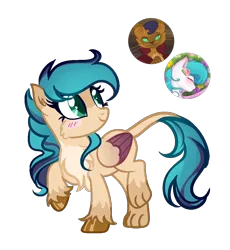 Size: 1000x1086 | Tagged: safe, artist:cottonheart05, derpibooru import, capper dapperpaws, oc, oc:cotton heart, unofficial characters only, abyssinian, anthro, hybrid, original species, pegasus, pony, my little pony: the movie, canon x oc, image, interspecies offspring, long mane, long tail, offspring, parent:capper dapperpaws, parent:oc:cotton heart, parents:canon x oc, paws, png, tail