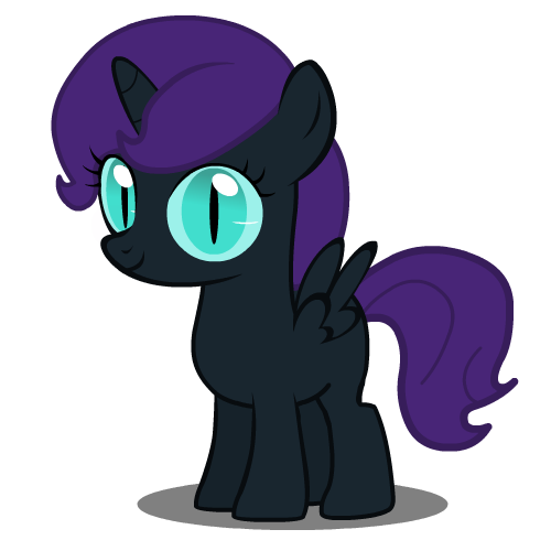 Size: 500x500 | Tagged: safe, artist:hakunohamikage, derpibooru import, oc, oc:nyx, alicorn, pony, alicorn oc, horn, image, png, shadow, simple background, slit pupils, solo, spread wings, tumblr, white background, wings