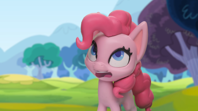 Size: 1920x1080 | Tagged: safe, derpibooru import, screencap, pinkie pie, earth pony, pony, my little pony: pony life, my little pony: stop motion short, pillow fight (short), cute, g4, image, png, shocked