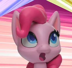 Size: 1330x1262 | Tagged: safe, derpibooru import, edit, edited screencap, screencap, pinkie pie, earth pony, pony, my little pony: pony life, my little pony: stop motion short, pillow fight (short), confused, cute, g4, image, png