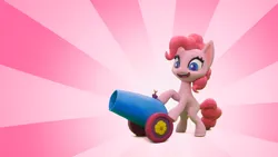 Size: 1920x1080 | Tagged: safe, derpibooru import, edit, edited screencap, screencap, pinkie pie, earth pony, pony, my little pony: pony life, my little pony: stop motion short, pillow fight (short), cute, g4, image, png, smiling