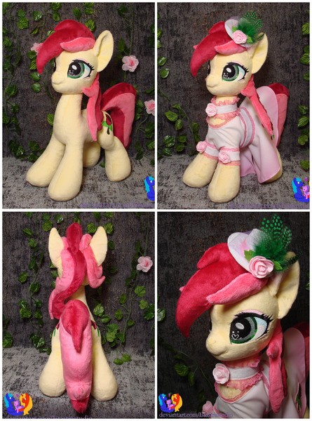 Size: 1900x2560 | Tagged: safe, artist:1stastrastudio, derpibooru import, roseluck, pony, clothes, dress, image, irl, jpeg, photo, plushie, solo