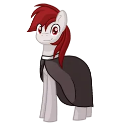 Size: 1200x1200 | Tagged: safe, artist:lindasaurie, derpibooru import, oc, oc:heritage glance, unofficial characters only, earth pony, pony, derpibooru community collaboration, 2024 community collab, cloak, clothes, colored lineart, derpibooru exclusive, earth pony oc, eye clipping through hair, image, looking at you, male, png, simple background, smiling, solo, stallion, transparent background