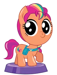 Size: 1356x1769 | Tagged: safe, artist:prixy05, derpibooru import, sunny starscout, earth pony, pony, g5, cute, female, image, mane stripe sunny, mare, png, pocket ponies, satchel, simple background, solo, sunnybetes, transparent background, vector