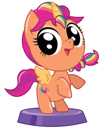Size: 1477x1800 | Tagged: safe, artist:prixy05, derpibooru import, sunny starscout, alicorn, earth pony, pony, g5, my little pony: a new generation, cute, image, mane stripe sunny, open mouth, png, pocket ponies, race swap, rearing, simple background, solo, species swap, sunnybetes, sunnycorn, transparent background, vector