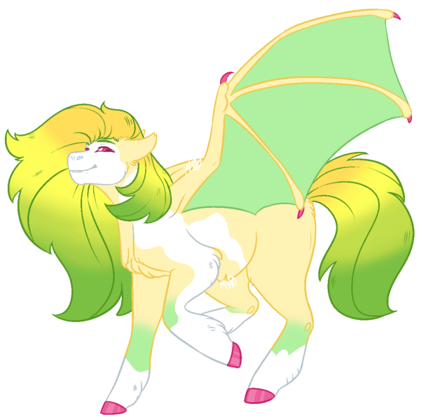 Size: 1235x1200 | Tagged: safe, artist:kitschykricket, derpibooru import, oc, bat pony, pony, female, image, mare, png, simple background, solo, transparent background