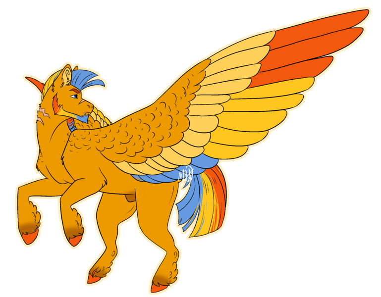 Size: 2500x1950 | Tagged: safe, artist:kitschykricket, derpibooru import, oc, oc:ibis, pegasus, pony, colored wings, image, male, multicolored wings, nudity, png, sheath, simple background, solo, stallion, transparent background, wings