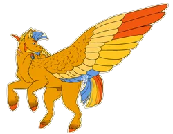 Size: 2500x1950 | Tagged: safe, artist:kitschykricket, derpibooru import, oc, oc:ibis, pegasus, pony, colored wings, image, male, multicolored wings, nudity, png, sheath, simple background, solo, stallion, transparent background, wings