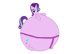 Size: 3264x2448 | Tagged: safe, artist:simonstudio587, derpibooru import, starlight glimmer, unicorn, female, g4, image, inflation, png, simple background, solo, spherical inflation, sumo, transparent background