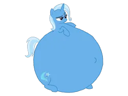 Size: 3264x2448 | Tagged: safe, artist:simonstudio587, derpibooru import, trixie, unicorn, female, g4, image, inflation, png, simple background, solo, spherical inflation, transparent background