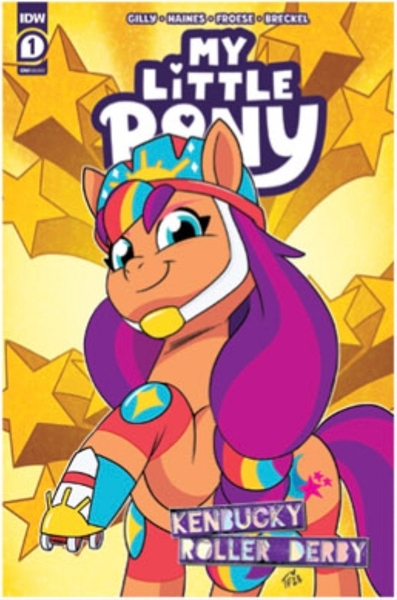 Size: 629x950 | Tagged: safe, derpibooru import, idw, sunny starscout, earth pony, g5, my little pony: tell your tale, 2d, comics, cover, cute, helmet, image, jpeg, looking at you, roller skates, skates, smiling, smiling at you, stars, sunnybetes