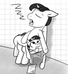 Size: 828x901 | Tagged: safe, derpibooru import, night light, twilight sparkle, pony, unicorn, /mlp/, 4chan, brush, father and child, father and daughter, female, filly, foal, g4, image, jpeg, male, over the knee, punishment, sleeping, spanking, traditional art