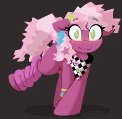 Size: 1080x1055 | Tagged: safe, artist:llametsul, derpibooru import, cheerilee, earth pony, pony, accessory, blushing, bracelet, clothes, cute, female, g4, image, jewelry, leg warmers, looking at you, nerd, png, smiling, smiling at you, solo