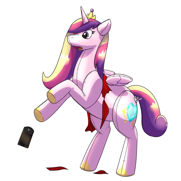 Size: 2000x2000 | Tagged: safe, artist:rawr, derpibooru import, princess cadance, alicorn, inflatable pony, clothes, high res, human to pony, image, inflatable, inflation, phone, png, pool toy, ripping clothes, simple background, transformation, transformation sequence, transgender transformation, transparent background