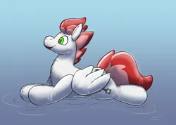 Size: 2622x1867 | Tagged: safe, artist:rawr, derpibooru import, oc, oc:swift apex, unofficial characters only, inflatable pony, pegasus, floating, high res, image, inflatable, png, pool toy, solo, water