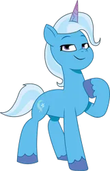 Size: 842x1311 | Tagged: safe, artist:prixy05, derpibooru import, trixie, pony, unicorn, g5, my little pony: tell your tale, female, g4, g4 to g5, generation leap, image, mare, png, simple background, solo, transparent background, vector