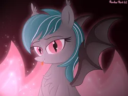 Size: 4032x3016 | Tagged: safe, artist:rainbowšpekgs, derpibooru import, oc, oc:malachite cluster, unofficial characters only, bat pony, :p, bat pony oc, bat wings, fire, glow, glowing eyes, image, male, png, solo, spread wings, tongue out, wings