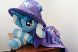 Size: 1844x1233 | Tagged: safe, artist:lanacraft, derpibooru import, trixie, g4, image, jpeg, life size, plushie