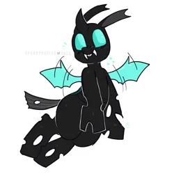 Size: 2048x2048 | Tagged: safe, artist:spookyfoxinc, derpibooru import, thorax, changeling, flying, g4, image, png, simple background, sketch, solo, white background