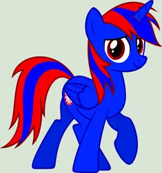 Size: 1570x1667 | Tagged: safe, artist:stephen-fisher, derpibooru import, oc, oc:stephen (stephen-fisher), alicorn, pony, g4, image, male, png, simple background, smiling, solo