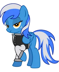 Size: 1686x2048 | Tagged: artist needed, safe, derpibooru import, oc, oc:dancy, unofficial characters only, pegasus, pony, bedroom eyes, clothes, cute, female, freckles, g4, image, jacket, mare, png, simple background, transparent background, varsity jacket, vector, white