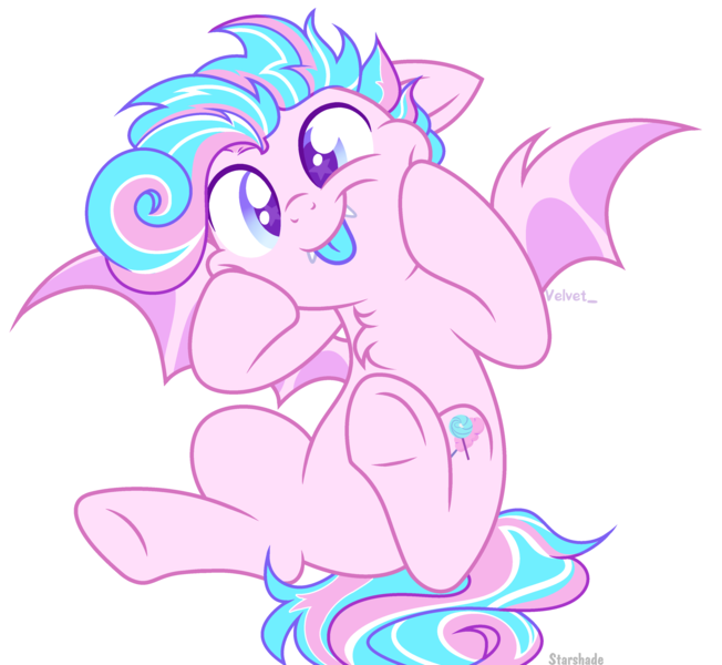 Size: 3670x3377 | Tagged: artist needed, safe, derpibooru import, oc, oc:sweetie swirl, bat pony, bat pony oc, bat wings, blue tongue, chest fluff, derp, image, multicolored hair, png, simple background, solo, squishy cheeks, tongue out, wings