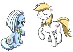Size: 1202x856 | Tagged: safe, anonymous artist, ponerpics import, oc, oc:aryanne, oc:tracy cage, pony, blonde mane, blonde tail, elements of harmony, eyes closed, female, females only, frown, image, looking down, mare, nazi, one leg raised, png, proud, simple background, sitting, smiling, swastika, white background