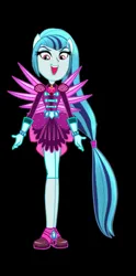 Size: 345x697 | Tagged: safe, artist:ajosterio, derpibooru import, sonata dusk, equestria girls, crystal guardian, image, png, solo