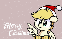 Size: 800x500 | Tagged: safe, artist:sugar morning, derpibooru import, oc, oc:exist, hippogriff, hybrid, pony, animated, christmas, commission, cute, floppy ears, gif, griffequus, holiday, image, merry christmas, paws, wiggle, wings, ych result