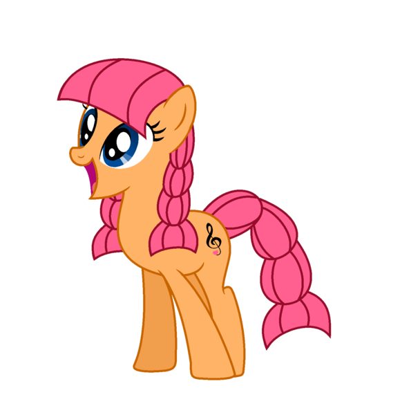 Size: 1567x1547 | Tagged: safe, artist:darbypop1, derpibooru import, oc, oc:demi semiquaver, earth pony, pony, female, image, mare, png, simple background, solo, transparent background