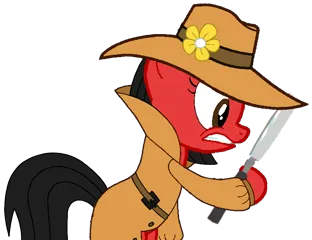 Size: 758x584 | Tagged: safe, artist:mickey1909, derpibooru import, oc, oc:minnie motion, pony, unicorn, clothes, detective, fedora, female, flower, g4, hat, image, magnifying glass, png, simple background, solo, transparent background, trenchcoat