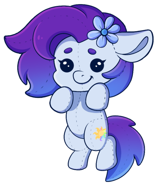 Size: 699x817 | Tagged: safe, artist:madelinne, edit, oc, oc:vampie, unofficial characters only, original species, plush pony, pony, beanbrows, cropped, eyebrows, floppy ears, image, plushie, png, seams, solo